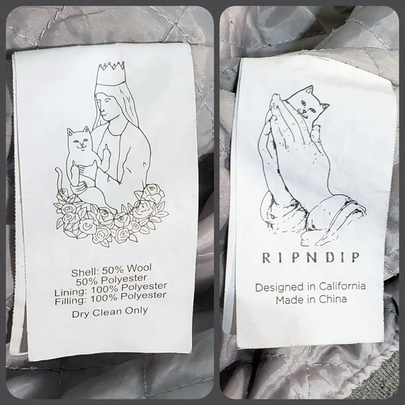 RipNDip, RARE color way and design, varsity jacket! LIKE NEW 💯 authentic. - Picture 6 of 16